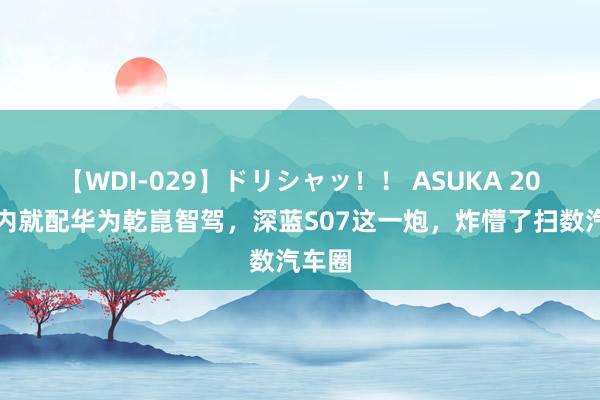 【WDI-029】ドリシャッ！！ ASUKA 20万以内就配华为乾崑智驾，深蓝S07这一炮，炸懵了扫数汽车圈