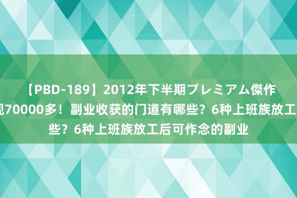 【PBD-189】2012年下半期プレミアム傑作選 副业一年变现70000多！副业收获的门道有哪些？6种上班族放工后可作念的副业