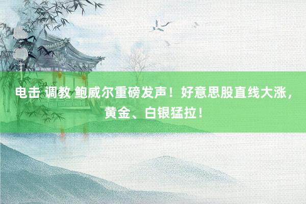 电击 调教 鲍威尔重磅发声！好意思股直线大涨，黄金、白银猛拉！